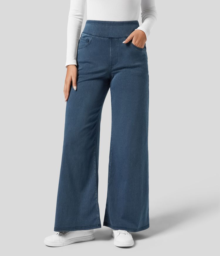 Serafina - Elastic High Waist Pants