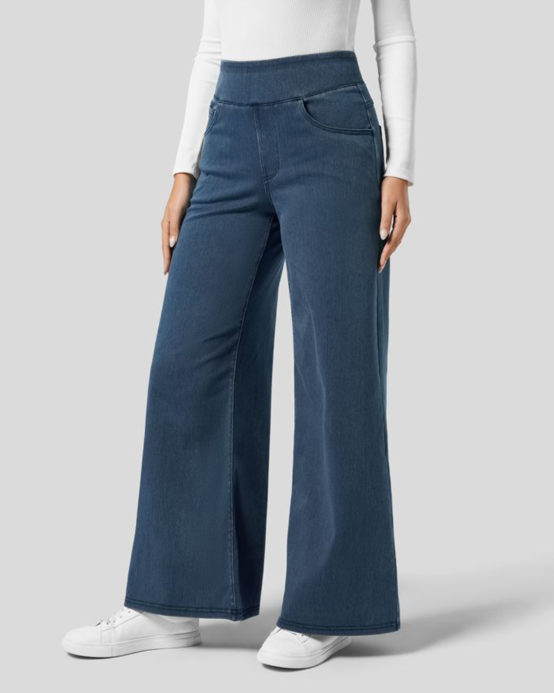 Serafina - Elastic High Waist Pants