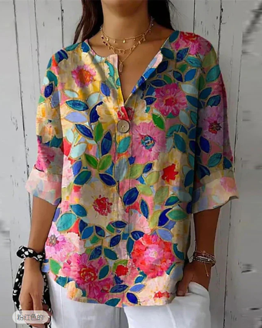 Meredith - Chic Floral Blouse