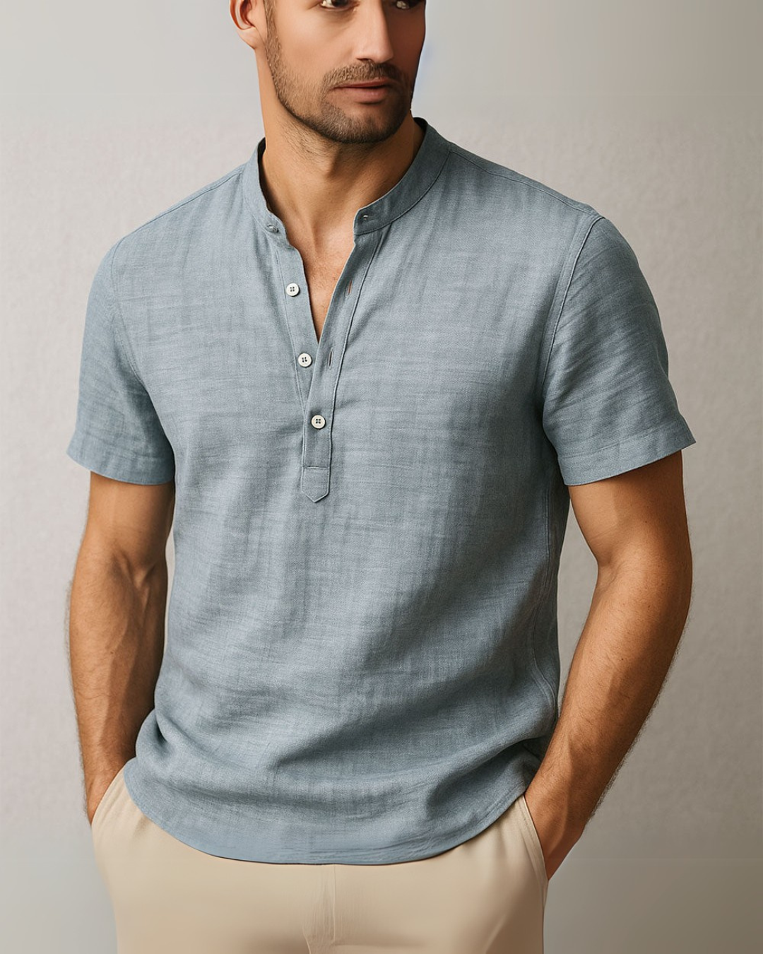 LinenEase Henley