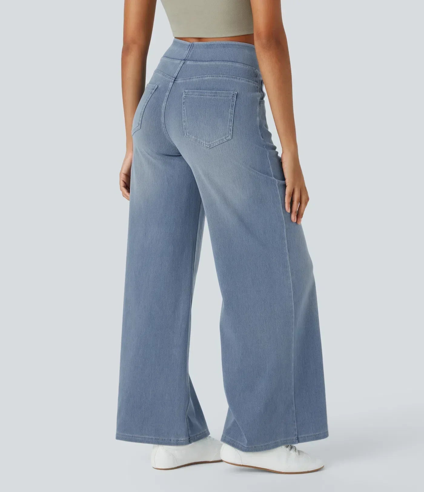 Serafina - Elastic High Waist Pants