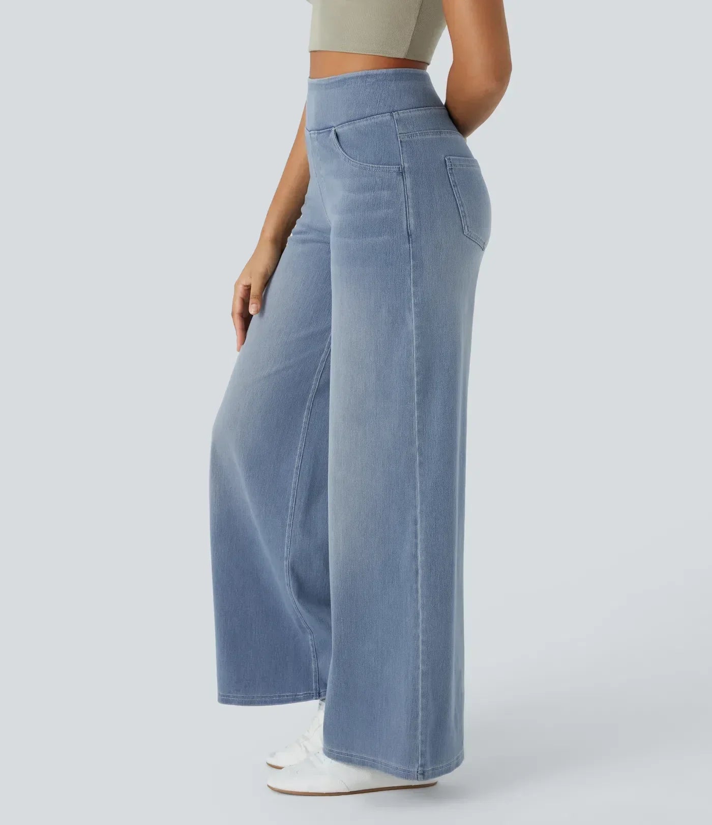 Serafina - Elastic High Waist Pants